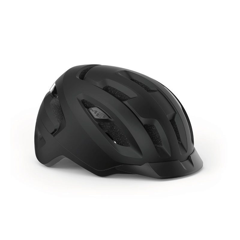 Casco de ciclismo unisex con luz trasera blanco mate